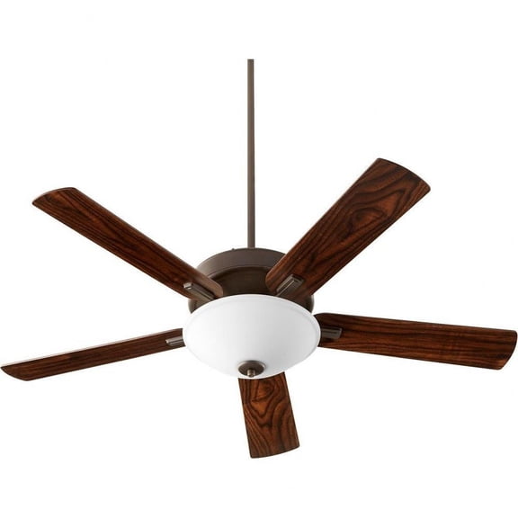 Enfield Path Ceiling Fan in Traditional Style 52 inches Wide By 19.4 inches High-Oiled Bronze Finish-Walnut/Weathered Oak Blade Color Bailey Street