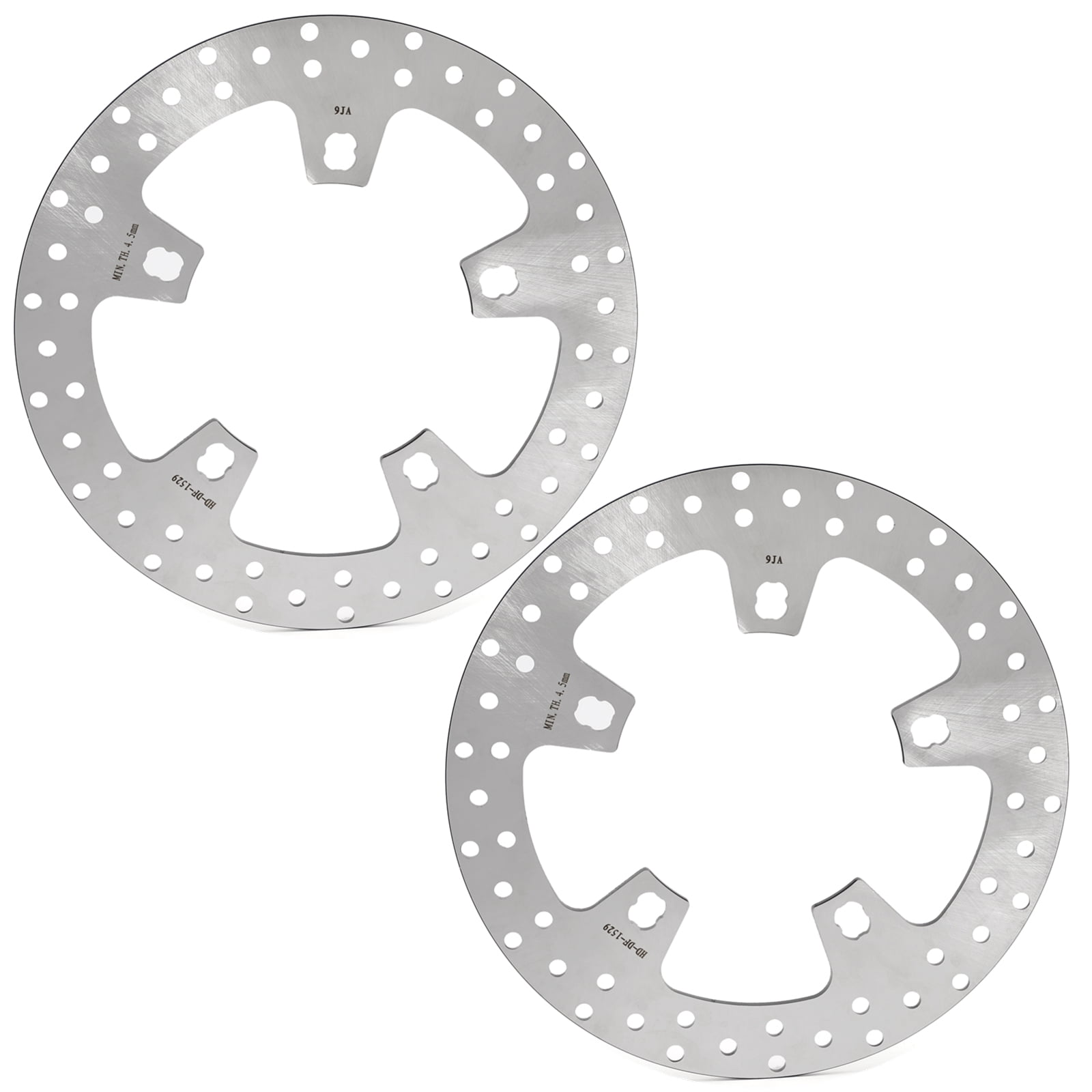 Black 11.8 Front Brake Enforcer Rotors 2009-2023 Touring Road