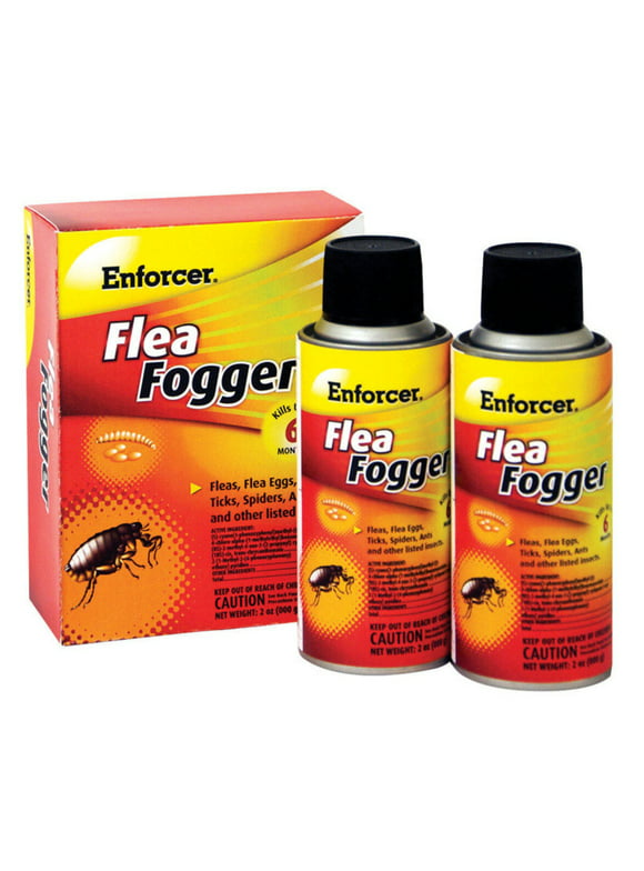 Enforcer 2-Pack Flea Fogger, Kills Fleas, Ticks, and Other Pests