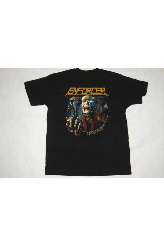 Enforcer Band Music For Lovers Black T-Shirt Cotton Full Size 7D1756