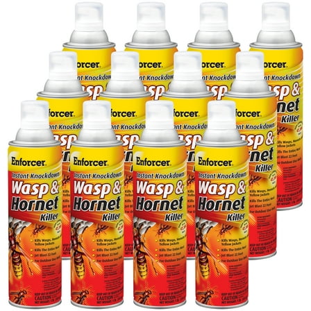 Enforcer Instant Knockdown Wasp and Hornet Killer - 16 oz (Case of 12) EWHIK16 - Kills Was[s, Hornets and Yellow Jackets