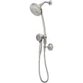 thumbnail image 1 of Moen 28501SRN Engage 6 Setting Handheld and Rain Showerhead - with Slide Bar + Magnetix, Spot Resist Brushed Nickle, 1 of 4