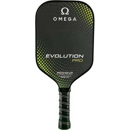 Engage Pickleball Omega Evolution Pro Pickleball Paddle - Thick Polymer Core - USAPA Approved Pickleball Paddles(Black and Green)