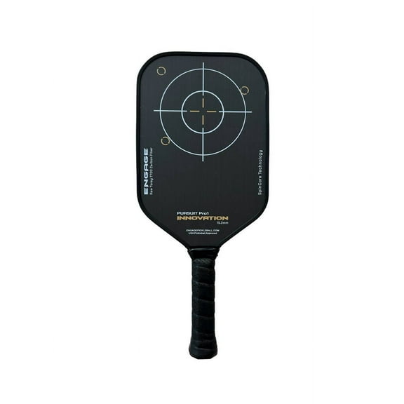 Engage Pursuit Pro1 Innovation Pickleball Paddle - Power & Spin with SpinCore Technology, 15.2mm Power Flex Polymer Core, Raw Toray T700 Carbon Fiber, USAP-Approved (Arctic Gold, 7.8-8.2 oz)