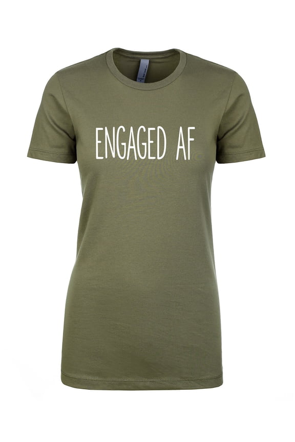 Engaged AF Womens crewneck tee