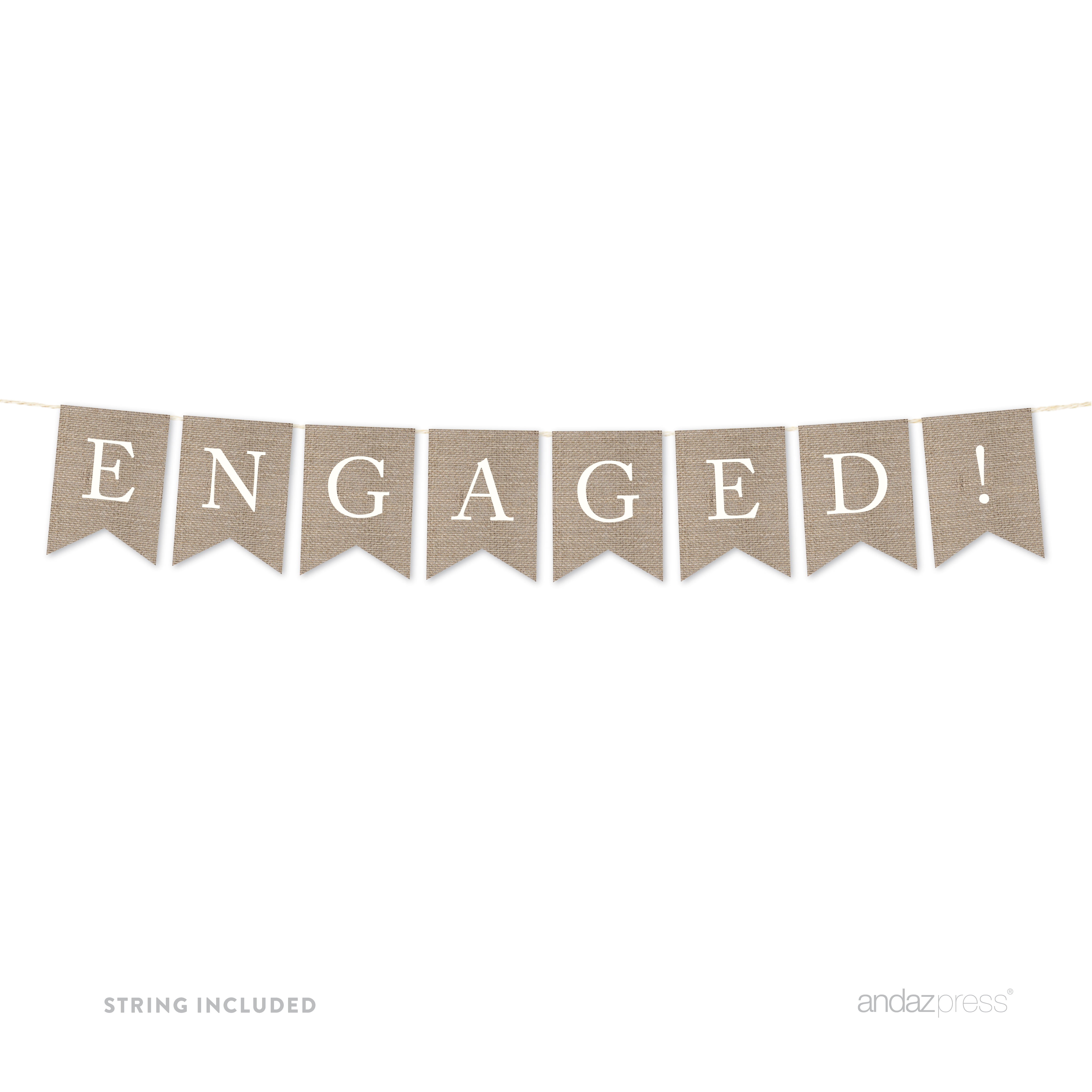 Custom Wedding Date Banner Garland - Gold Save The Date Photo Prop Bunting For Engagement