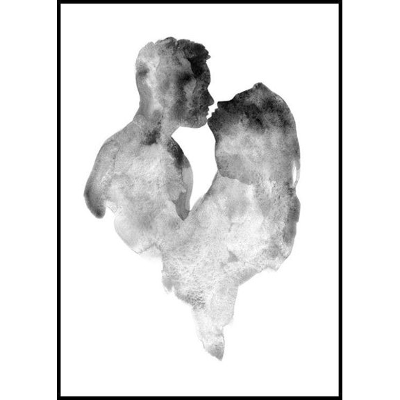Engagement Couple Poster Wall Art, Modern Wall Decor For Living Room Bedroom, 8x12 UNFRAMED