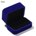thumbnail image 1 of Engagement Exquisite Wedding Storage Box Couple Double Ring Box Display Box Velvet Jewelry Case BLUE, 1 of 8