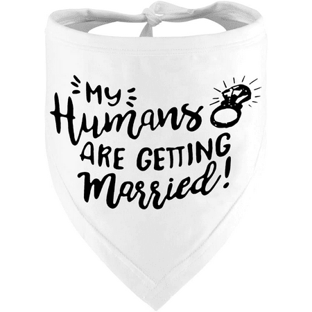 Engagement Gift Wedding Photo Prop, Pet Scarf, Dog Engagement Announcement, Pet Accessories - XS