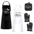 thumbnail image 1 of Engagement Gifts for Couples Wedding Shower Ideas Mr and Mrs Aprons for Anniversary, Bridal Shower, Wedding, Christmas gifts for Couples His and Her Gifts Set 2, 1 of 7