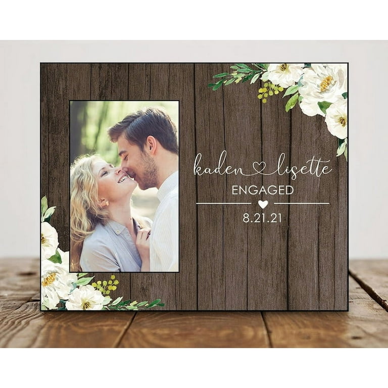 Engagement Gifts for Her Engagement Gifts for Couple Personalized Engagement Frame 8904