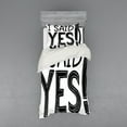 thumbnail image 1 of Engagement Party Duvet Cover Set, I Said Yes Words Happiness Striped Letters Announcement Artwork Print, Bedding Set with Shams and Fitted Sheet, 3 Sizes, by Ambesonne, 1 of 3