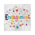 thumbnail image 1 of Engagement Party Head Scarf, Engagement Party, Head Wrap, 3 Sizes, by Ambesonne, 1 of 2
