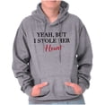 thumbnail image 1 of Engagement Party Photos Set His Hers Men's Big & Tall Graphic Hoodie Brisco Brands 2X, 1 of 6