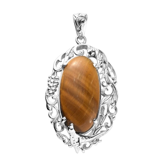 Shop LC Engagement Platinum Plated Tigers Eye Pendant For Women Jewelry Birthday Gifts for Women Birthday Gifts