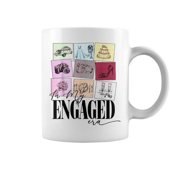 Engagement Quote In My Engaged Era Cool Fiancee Coffee Mugs