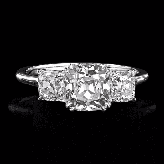 Engagement Ring with 2.70 Ct Cushion Cut Lab Created Diamond – IGI & GIA Certified, Premium Platinum Setting, Perfect for Proposals and Special Occasions