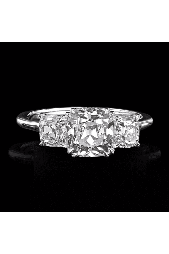 Engagement Ring with 2.70 Ct Cushion Cut Lab Created Diamond – IGI & GIA Certified, Premium Platinum Setting, Perfect for Proposals and Special Occasions