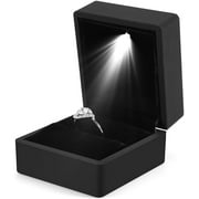 Engagement Ring LED Light Ring Box Jewelry Gift Box