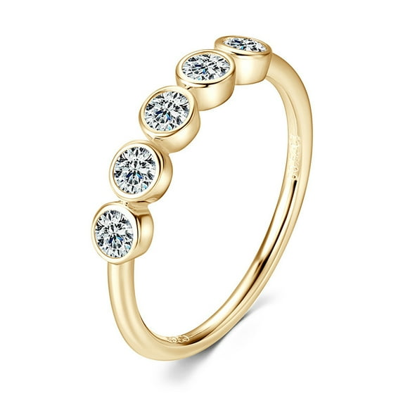 Engagement Rings,5pcs 3mm moissanite 925 Sterling Silver,Womens Rings Jewelry,Promise Rings