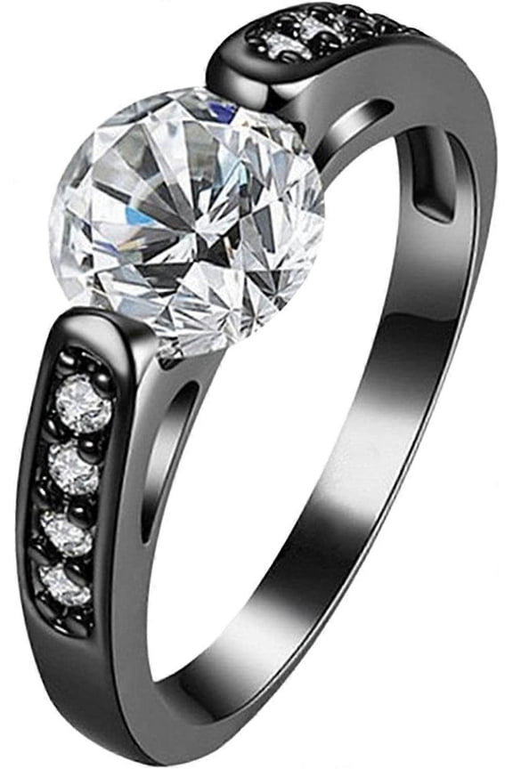 Engagement Rings For Women, Goth Rings, Wedding Band Rings Eternity- Men's Stacking Promise Statement Anniversary Ring Bridal Band Rings Girl Jewelry