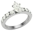 thumbnail image 1 of Engagement Rings For Women - Marquise Cut 14K White Gold 1.20 CT (L,I1) GIA Certificate, 1 of 7