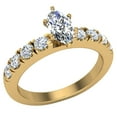 thumbnail image 1 of Engagement Rings For Women - Marquise Cut 18K Gold 1.00 CT (E,VVS) GIA Certificate, 1 of 7