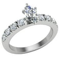 thumbnail image 1 of Engagement Rings For Women - Marquise Cut 18K White Gold 1.00 CT (F,SI) GIA Certificate, 1 of 7