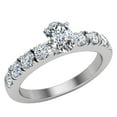 thumbnail image 1 of Engagement Rings For Women - Oval Cut 18K White Gold 1.00 CT (E,VS) GIA Certificate, 1 of 7