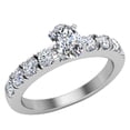 thumbnail image 1 of Engagement Rings For Women - Oval Cut 18K White Gold 1.10 CT (E,VVS) GIA Certificate, 1 of 7