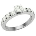 thumbnail image 1 of Engagement Rings For Women - Round Brilliant 14K White Gold 1.00 CT (K,I2) GIA Certificate, 1 of 7