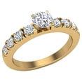 thumbnail image 1 of Engagement Rings For Women - Round Brilliant 18K Gold 1.10 CT (G,VS2) GIA Certificate, 1 of 7