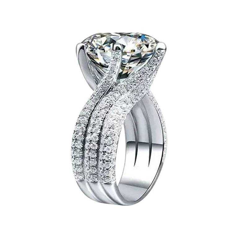 Women's Plum Blossom Cut Diamond Engagement Ring