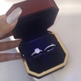 thumbnail image 1 of Engagement Rings for Women, 1.5 Carat Plated Cubic Zirconia Two-In-One Wedding Engagement Promise Eternity Ring Set for Women Size 5-11 Father’s Day Gift, 1 of 6