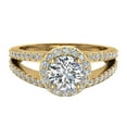 thumbnail image 1 of Engagement Rings for Women Round Diamond Split Shank Style 1.40 CT 14K Gold (G,VS), 1 of 6