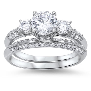 Sterling Silver Stackable Ring – Clear CZ Vintage Band, 925 Silver, Sizes 5–10