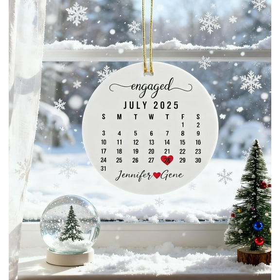 Engagement ornament , Engaged ornament personalized, engaged christmas ornament , engagement ornament personalized , deer ornament,custom