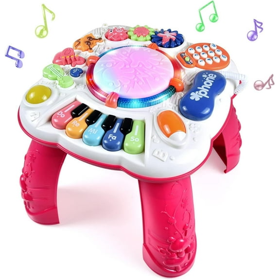 Baby Toy- Engaging Baby Activity Center for 6 12 18 Months Old- Safe, Sturdy, and Fun (11.8 x 11.8 x 12.2 inches)