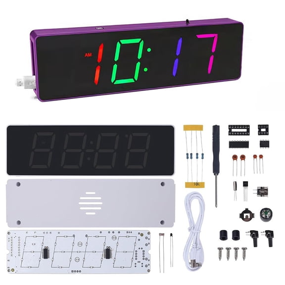 Engaging For DIY RGB Digital Clock Soldering Project for All Skill Levels