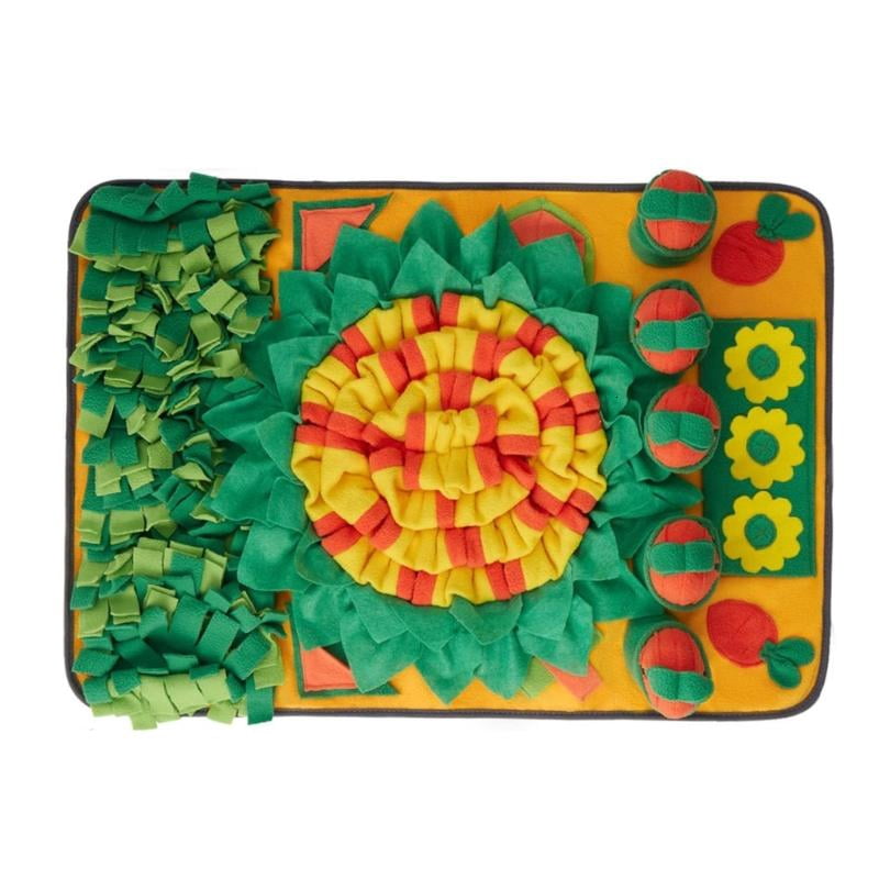 Engaging Foraging Mat Treats Feeder Snuffle Mat For Dog Promotes Cognitive Development Interaction Enrichment Puzzle Mat