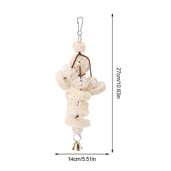 Engaging <span Style="background:red"></span> Swing Toy, Hanging  Standing Design For Exercise  Fun, Fits Cockatiels  More