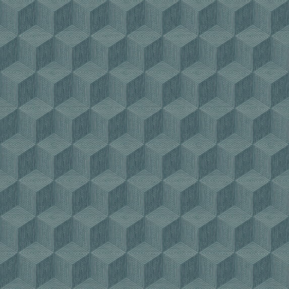 Engblad & Co by Brewster 2825-6363 Lounge Luxe Claremont Blue Geometric Wallpaper