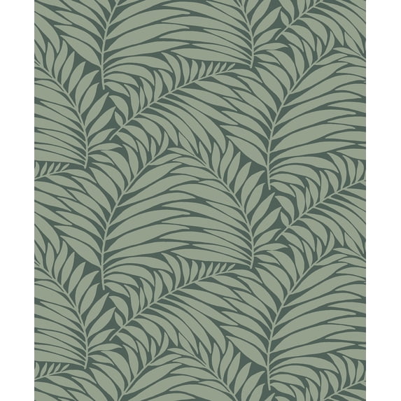 Engblad & Co by Brewster 2825-6378 Lounge Luxe Myfair Olive Leaf Wallpaper