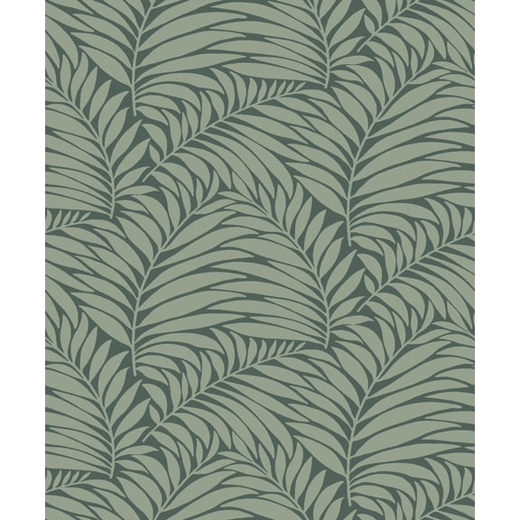 Engblad & Co by Brewster 2825-6378 Lounge Luxe Myfair Olive Leaf Wallpaper