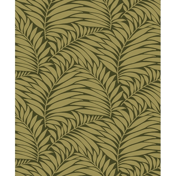 Engblad & Co by Brewster 2825-6379 Lounge Luxe Myfair Moss Leaf Wallpaper