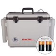 thumbnail image 1 of ENGEL 30 Qt Live Bait Cooler with 4x Rod Holders & 2-Speed Aerator Pump - White, 1 of 7