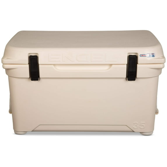 Engel ENG35 35 Qt High Performance Cooler & Ice Chest - 36 Cans, Coastal White