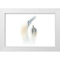 thumbnail image 1 of Engelbos, Mieke 24x17 White Modern Wood Framed Museum Art Print Titled - Greeting between a couple of Gannets, 1 of 4