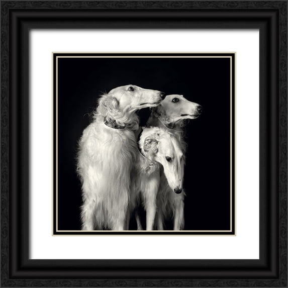 Engelbos, Mieke 26x26 Black Ornate Wood Framed with Double Matting Museum Art Print Titled - 3 of a kind