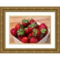 thumbnail image 1 of Engelbrecht, Lisa S. 24x17 Gold Ornate Wood Framed with Double Matting Museum Art Print Titled - Fresh strawberries, 1 of 4